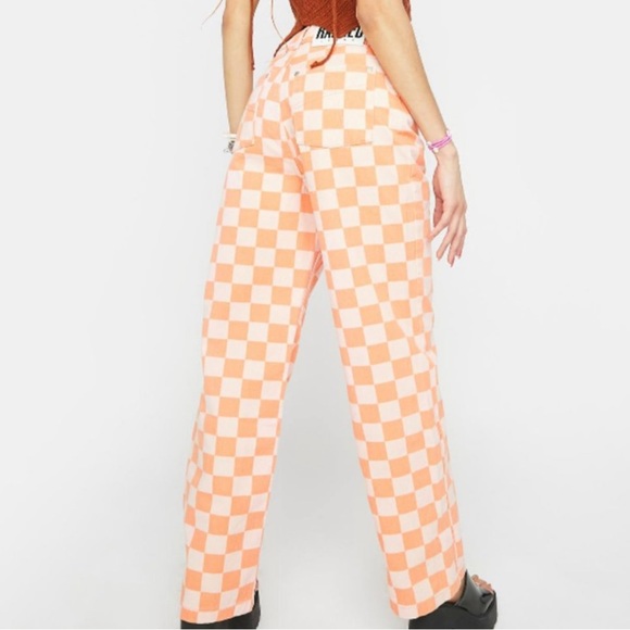 THE RAGGED PRIEST CHECKERBOARD DAD JEAN - Picture 2 of 7